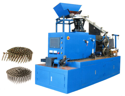 完全自動コイルネイルコラターマシン 1.5KWの電力と効率的なネイル生産のためのPLC制御