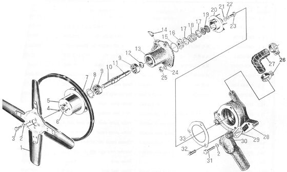 495AGディーゼルエンジン スペアパーツ - ウォーターポンプアセンブリ - 495A-07000