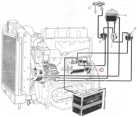 495AG Diesel Engine Spare Part - Starting Motor - QD1328C